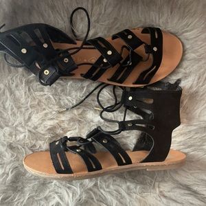 Lace up sandals